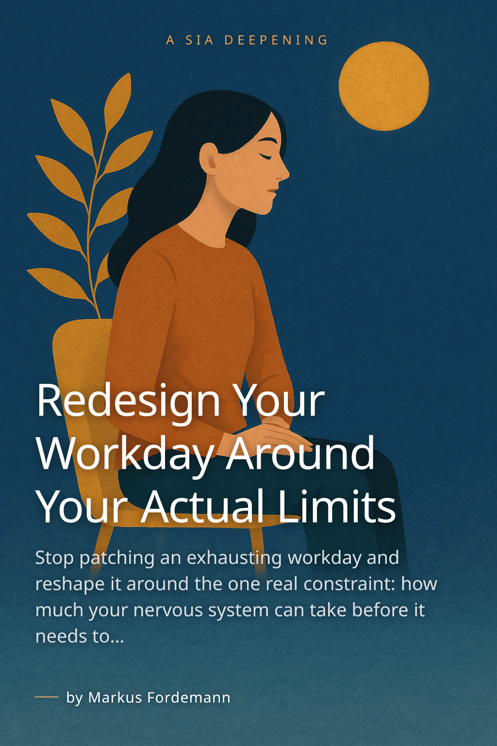 Redesign Your Workday Around Your Actual Limits